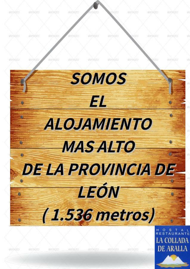 Hostal La Collada De Aralla Aralla de Luna Exteriör bild